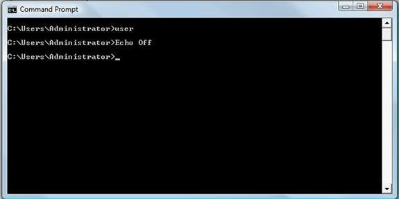Windows Batch File Set Echo Off
